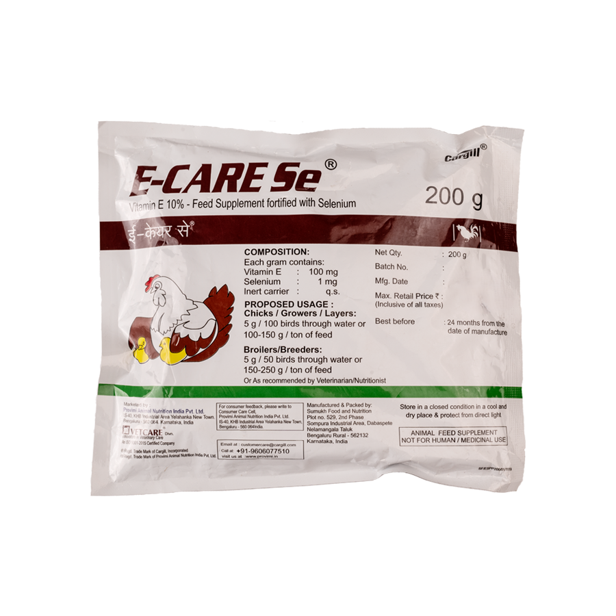 E Care Se (200gm) - Vitamin E Feed Supplement